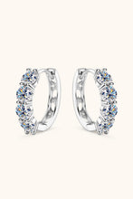 2.4 Carat Moissanite Huggie Earrings Silver One Size