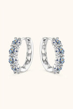 2.4 Carat Moissanite Huggie Earrings Silver One Size Earrings