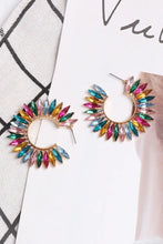 Zinc Alloy Acrylic C-Hoop Earrings Earrings