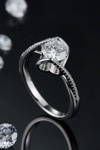 1 Carat Moissanite 925 Sterling Silver Twisted Ring Silver Rings