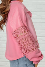 Crochet Snap Button Sweatshirt Woman Sweatshirts