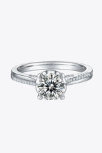 Adored 1 Carat Moissanite 925 Sterling Silver Side Stone Ring Rings