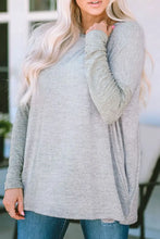 Round Neck Dropped Shoulder T-Shirt Woman T Shirts