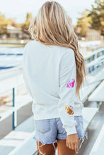 Football Round Neck Long Sleeve Sweatshirt Woman Sweatshirts