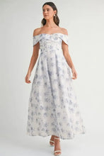 MABLE Floral Printed Off Shoulder Maxi Dress Casual Dresses