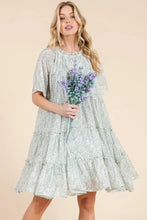 Lime 'N' Chili Ditsy Floral Print Sheer Ruffle Detail Mini Dress Casual Dresses