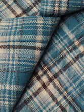 Men's Casual Plaid Flannel Button-Up Oversized Shirt