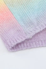 Gradient Open Front Drop Shoulder Cardigan Woman Outerwear