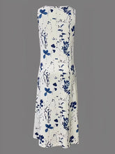 Printed Sleeveless Summer Midi Dress
