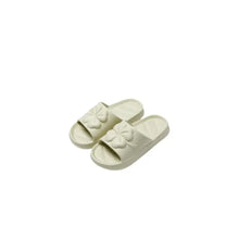 Open Toe Flats Slippers Green Woman Slippers