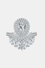 1 Carat Moissanite 925 Sterling Silver Crown Ring Rings