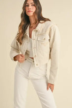 MABLE Embroidered Quilted Cropped Jacket Taupe Woman Outerwear