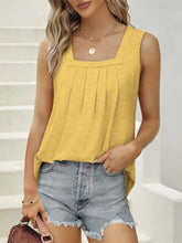 Square Neck Tank Gold
