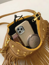 Fringe Studded Shoulder Bag Shoulder Bags