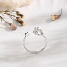 925 Sterling Silver Inlaid Zircon Ring Rings