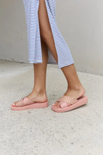 Forever Link Studded Cross Strap Sandals in Blush Woman Slippers