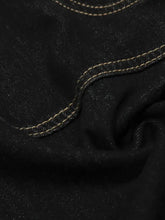 Men's Wide-Leg Denim Shorts with Contrast Stitching Denim Shorts