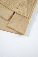 Half Snap Long Sleeve Dropped Shoulder Hoodie Woman Sweatshirts