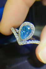 1 Carat Pear Shape Moissanite Heart Ring Rings