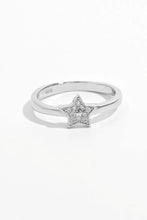 925 Sterling Silver Inland Zircon Star Ring Silver
