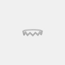 Wave Shape 925 Sterling Silver Ring Silver