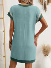 Round Neck Short Sleeve Mini Dress Casual Dresses