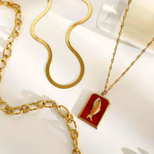 3-Piece 18K Gold-Plated Stainless Steel Necklace Fashion Jewelry