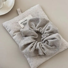 3-Piece Ruched Heathered Elastic Hair Scrunchy Hair Jewelry