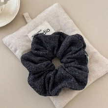 3-Piece Ruched Heathered Elastic Hair Scrunchy Hair Jewelry