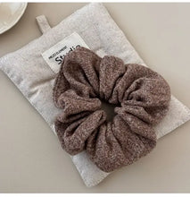 3-Piece Ruched Heathered Elastic Hair Scrunchy Hair Jewelry