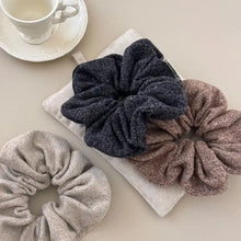 3-Piece Ruched Heathered Elastic Hair Scrunchy Style A One Size Hair Jewelry
