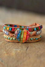 Imperial Jasper & Crystal Layered Bracelet Necklaces