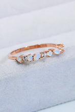 Moonstone and Zircon Decor Ring Moonstone Rose Gold