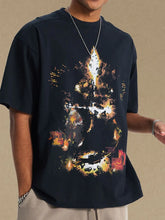 Men's Graphic Round Neck Half Sleeve T-Shirt