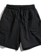 Men's Plus Size Drawstring Shorts with Pockets