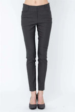 ADORA Mid Rise Skinny Pants Dark Gray Woman Pants