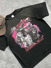 Men's Distressed Detail Round Neck Graphic T-Shirt