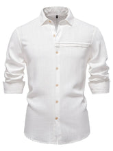 Men's Button Down Collared Neck Shirt White