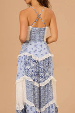 Floral Lace Trim Maxi Cami Dress