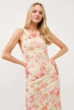 And The Why Floral Fishnet Bodycon Midi Dress Casual Dresses