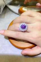 3 Carat Moissanite Platinum-Plated Ring Rings