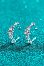Moissanite Rhodium-Plated Cuff Earrings Earrings