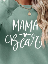Letter Graphic Round Neck Long Sleeve Sweatshirt Woman Sweatshirts