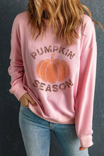 Graphic Round Neck Long Sleeve Sweatshirt Woman Sweatshirts