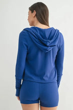 MONO B Ribbed Long Sleeve Hoodie Woman Outerwear
