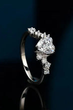 1 Carat Moissanite Heart 925 Sterling Silver Ring Rings