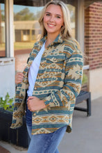 Geometric Button Down Collared Jacket Woman Outerwear