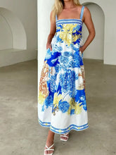 Pocketed Printed Sleeveless Cami Dress Casual Dresses