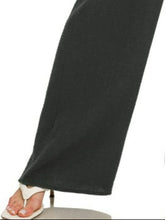 Black wide-leg Zenana double gauze elastic band pants with soft flowing fabric for comfortable wear