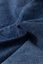 Asymmetrical Denim Skort with Pockets Denim Shorts